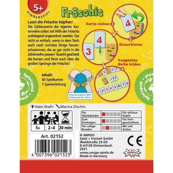 Amigo Fröschis, Kartenspiel – Bild 3