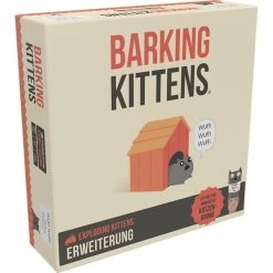 Asmodee Exploding Kittens - Barking Kittens, Kartenspiel