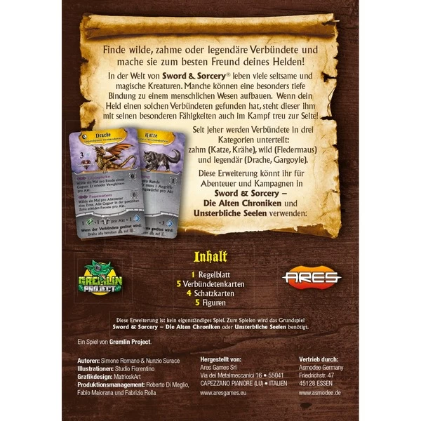 Asmodee Sword & Sorcery - Chaotische Verbündete, Brettspiel – Bild 4