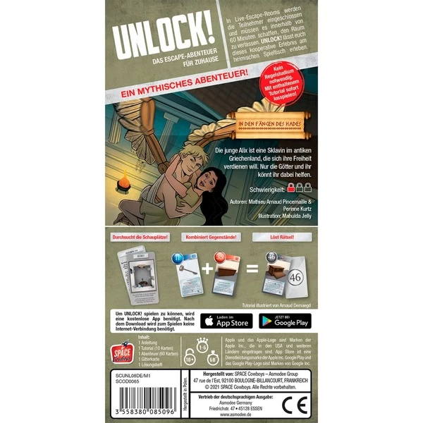 Asmodee Unlock! In Den Fängen Des Hades, Kartenspiel – Bild 4