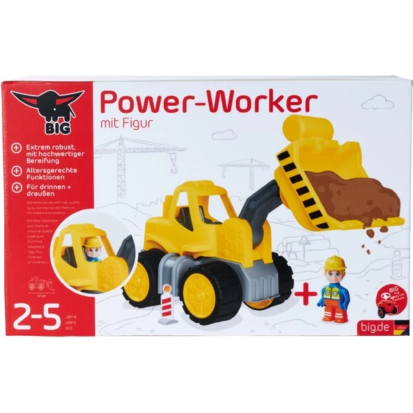 BIG Power-Worker Radlader + Figur, Spielfahrzeug – Bild 3