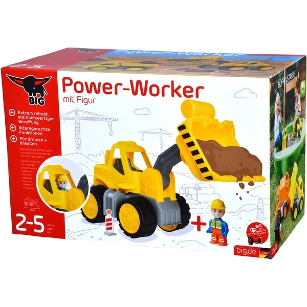 BIG Power-Worker Radlader + Figur, Spielfahrzeug – Bild 4