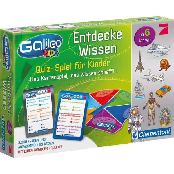 Clementoni Galileo Kids - Wissens-Quiz Für Kinder, Quizspiel