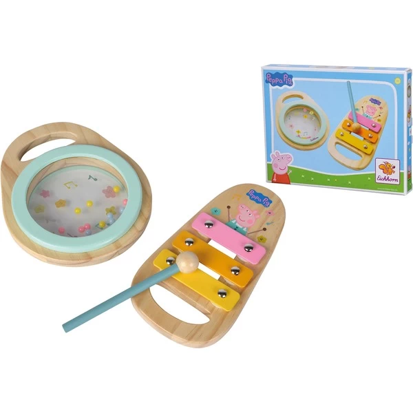 Eichhorn Peppa Pig Holz-Musikset, Musikinstrument – Bild 2