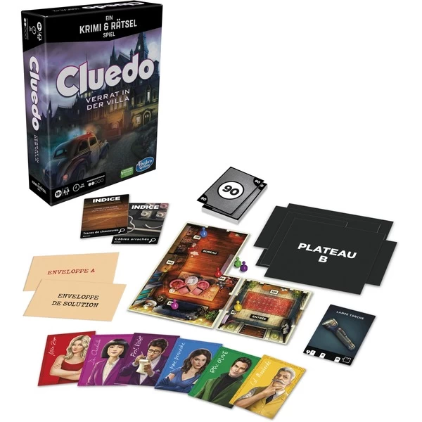 Hasbro Cluedo Verrat In Der Villa, Brettspiel – Bild 2