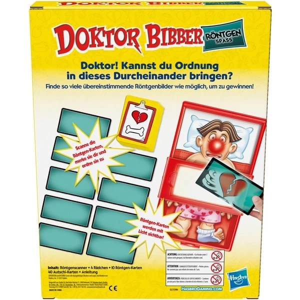 Hasbro Doktor Bibber Röntgen Spaß, Brettspiel – Bild 3