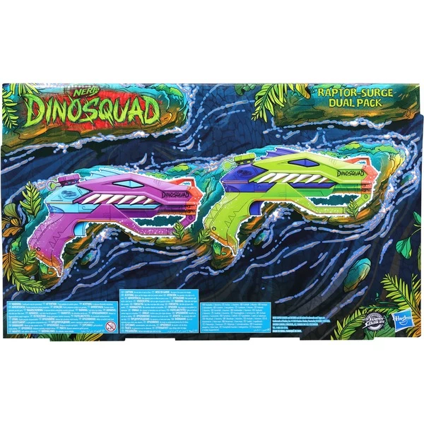 Hasbro Nerf Super Soaker DinoSquad Raptor Surge Dual Pack, Wasserpistole – Bild 5