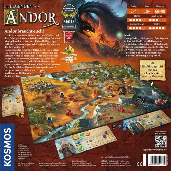 KOSMOS Die Legenden Von Andor, Brettspiel – Bild 3