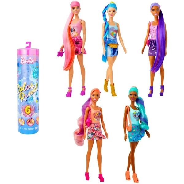 Mattel Barbie Color Reveal Totally Denim Serie, Puppe