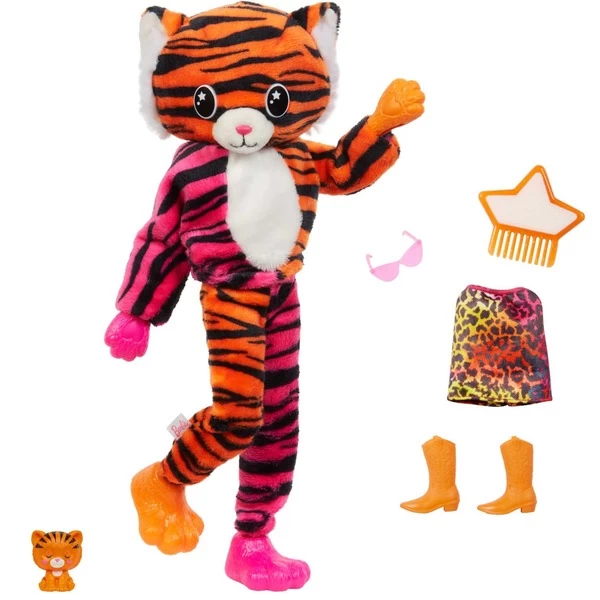 Mattel Barbie Cutie Reveal Dschungel Serie - Tiger, Puppe – Bild 3