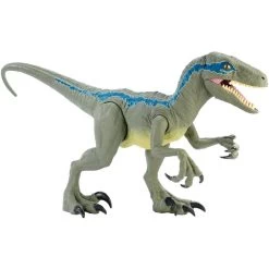 Mattel Jurassic World Riesendino Velociraptor Blue, Spielfigur