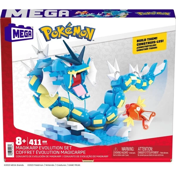 Mattel MEGA Pokémon Magikarp Evolution Set, Konstruktionsspielzeug – Bild 10