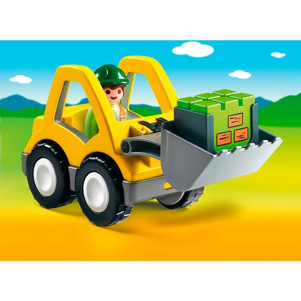 PLAYMOBIL 6775 1.2.3 Radlader, Konstruktionsspielzeug – Bild 3