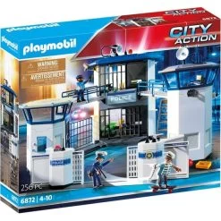 PLAYMOBIL 6872 City Action Polizei-Kommandozentrale Mit Gefängnis, Konstruktionsspielzeug