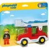 PLAYMOBIL 6967 1.2.3 Feuerwehrleiterfahrzeug, Konstruktionsspielzeug