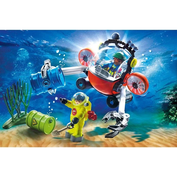 PLAYMOBIL 70142 City Action Seenot: Umwelteinsatz Mit Tauchboot, Konstruktionsspielzeug – Bild 3