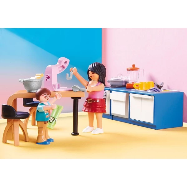 PLAYMOBIL 70206 Dollhouse Familienküche, Konstruktionsspielzeug – Bild 4