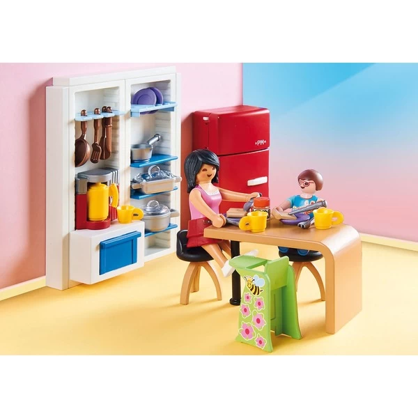 PLAYMOBIL 70206 Dollhouse Familienküche, Konstruktionsspielzeug – Bild 5