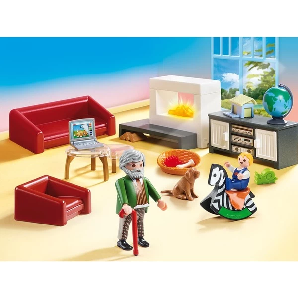 PLAYMOBIL 70207 Dollhouse Gemütliches Wohnzimmer, Konstruktionsspielzeug – Bild 2