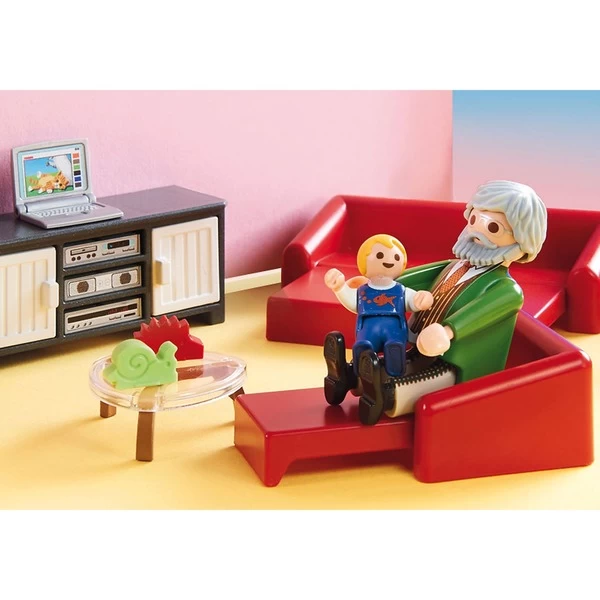 PLAYMOBIL 70207 Dollhouse Gemütliches Wohnzimmer, Konstruktionsspielzeug – Bild 3