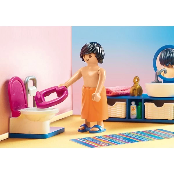 PLAYMOBIL 70211 Dollhouse Badezimmer, Konstruktionsspielzeug – Bild 4