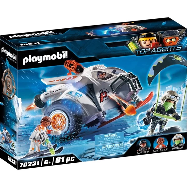 PLAYMOBIL 70231 Top Agents Spy Team Schneegleiter, Konstruktionsspielzeug