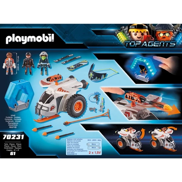 PLAYMOBIL 70231 Top Agents Spy Team Schneegleiter, Konstruktionsspielzeug – Bild 2