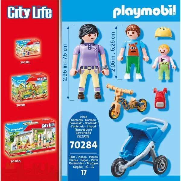 PLAYMOBIL 70284 City Life Mama Mit Kindern, Konstruktionsspielzeug – Bild 2