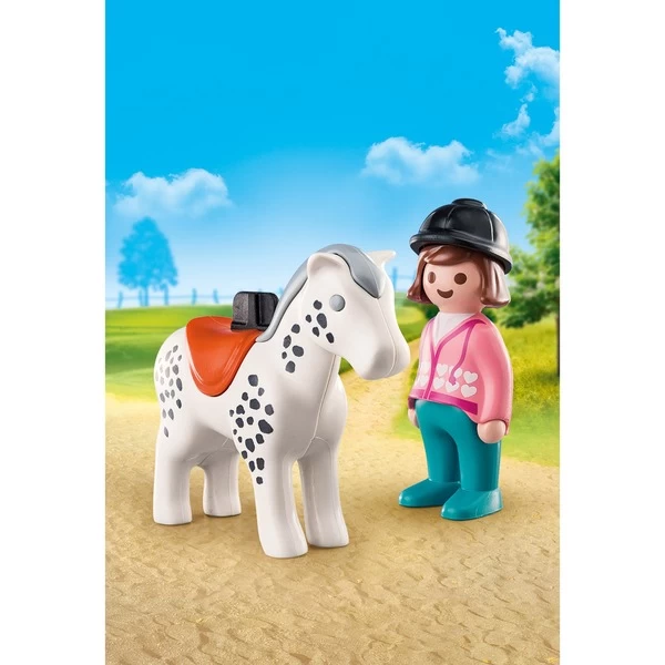 PLAYMOBIL 70404 1.2.3 Reiterin Mit Pferd, Konstruktionsspielzeug – Bild 2