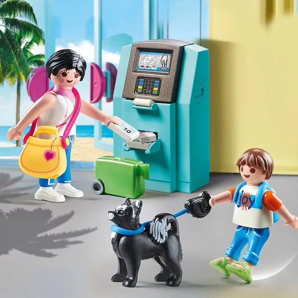 PLAYMOBIL 70439 Family Fun Urlauber Mit Geldautomat, Konstruktionsspielzeug – Bild 2