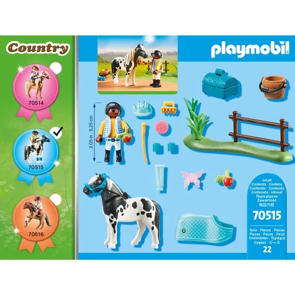PLAYMOBIL 70515 Country Sammelpony "Lewitzer", Konstruktionsspielzeug – Bild 4