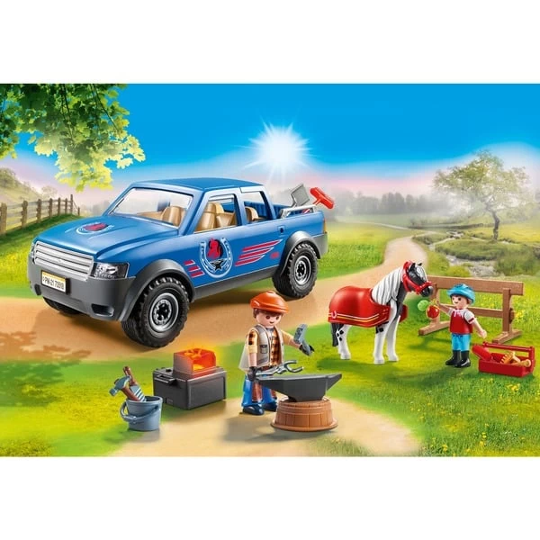 PLAYMOBIL 70518 Country Mobiler Hufschmied, Konstruktionsspielzeug – Bild 6