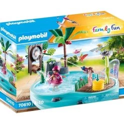 PLAYMOBIL 70610 Family Fun Spaßbecken Mit Wasserspritze, Konstruktionsspielzeug
