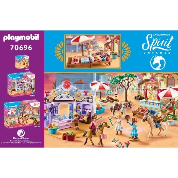 PLAYMOBIL 70696 Spirit Miradero Süßigkeitenstand, Konstruktionsspielzeug – Bild 4