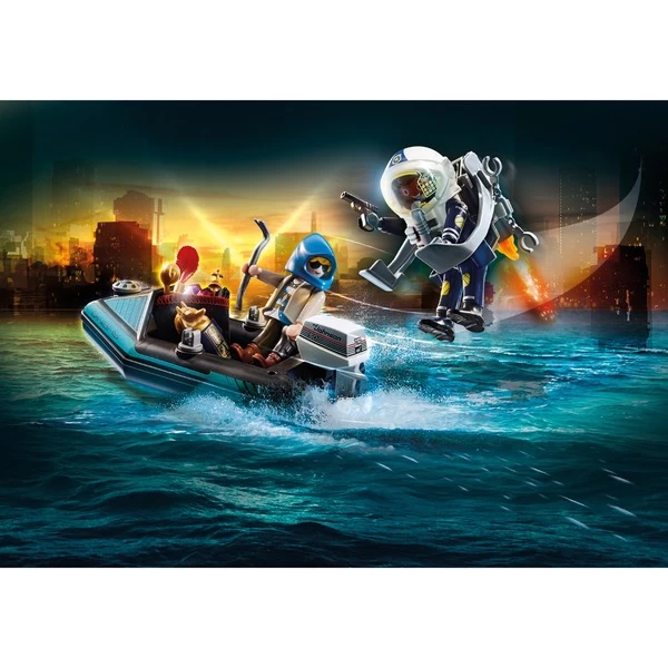 PLAYMOBIL 70782 City Action Polizei-Jetpack: Festnahme Des Kunsträubers, Konstruktionsspielzeug – Bild 2