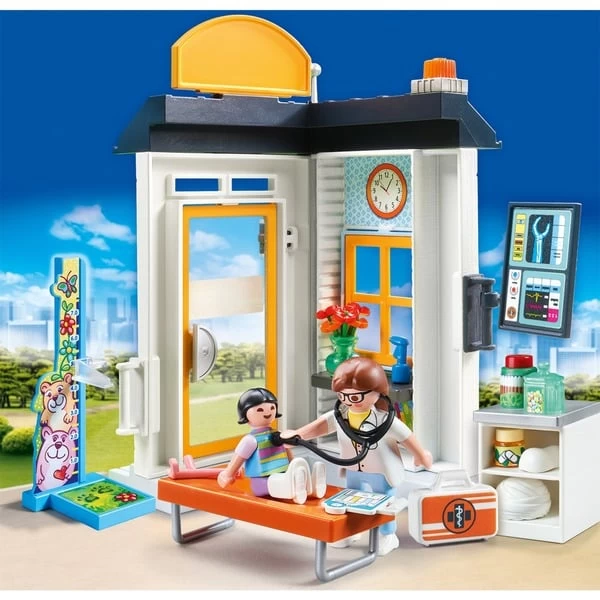 PLAYMOBIL 70818 City Life Starter Pack Kinderärztin, Konstruktionsspielzeug – Bild 2