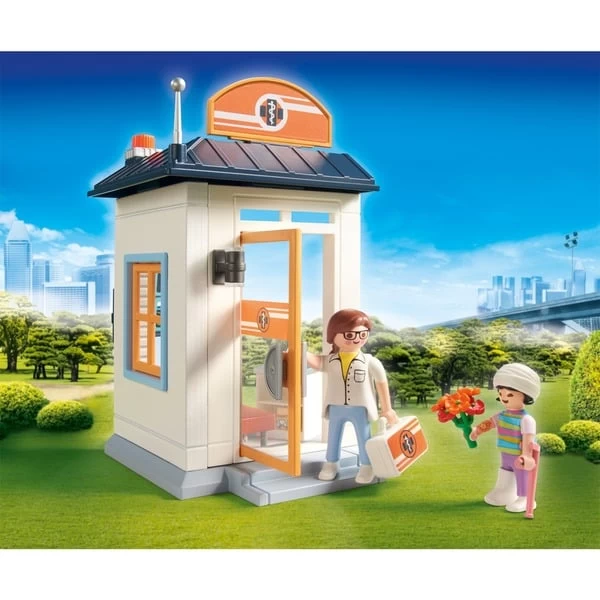 PLAYMOBIL 70818 City Life Starter Pack Kinderärztin, Konstruktionsspielzeug – Bild 3