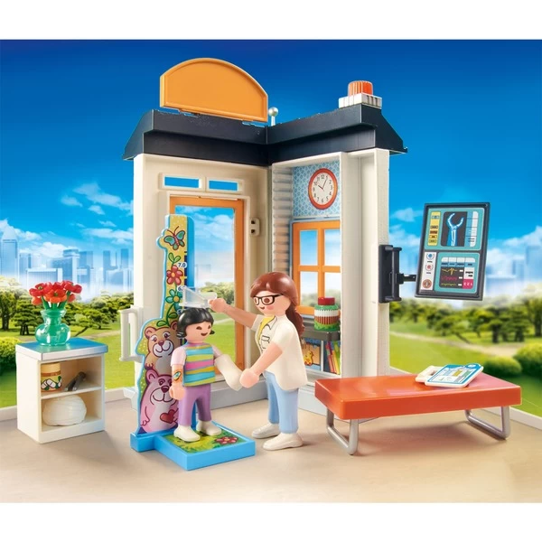 PLAYMOBIL 70818 City Life Starter Pack Kinderärztin, Konstruktionsspielzeug – Bild 4