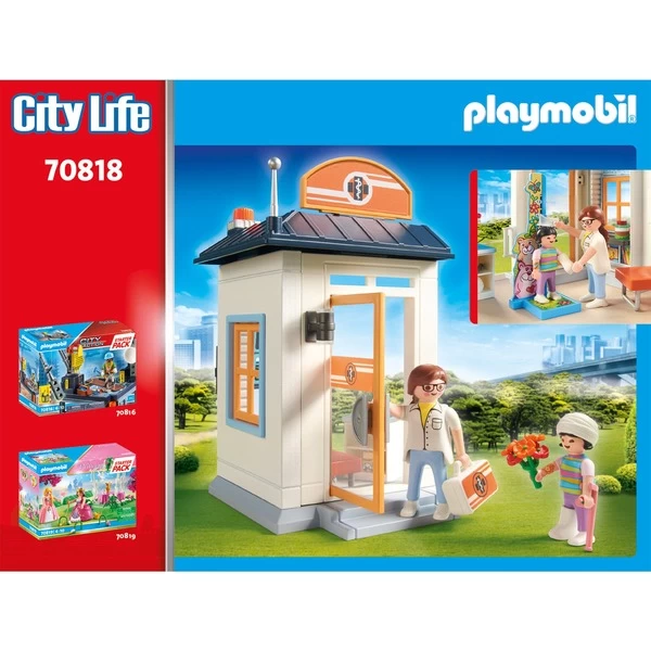 PLAYMOBIL 70818 City Life Starter Pack Kinderärztin, Konstruktionsspielzeug – Bild 5