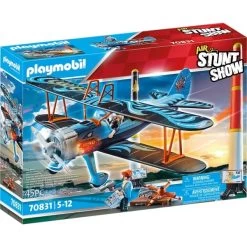 PLAYMOBIL 70831 Air Stuntshow Doppeldecker "Phönix", Konstruktionsspielzeug
