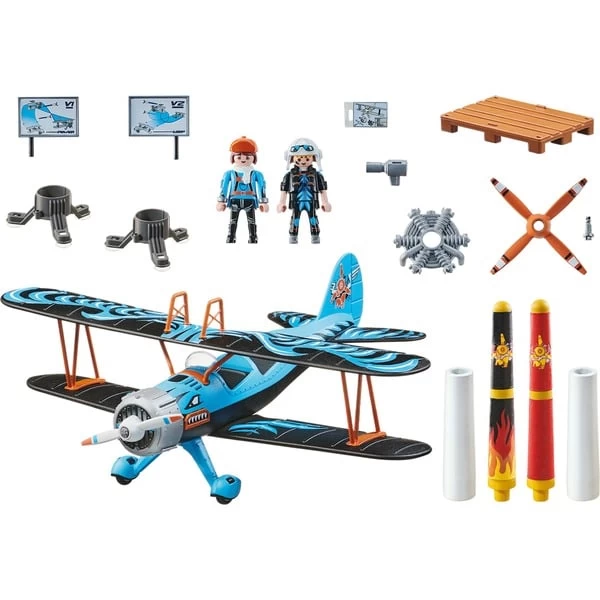 PLAYMOBIL 70831 Air Stuntshow Doppeldecker "Phönix", Konstruktionsspielzeug – Bild 2
