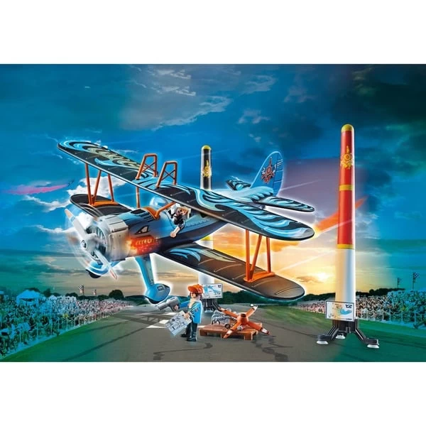 PLAYMOBIL 70831 Air Stuntshow Doppeldecker "Phönix", Konstruktionsspielzeug – Bild 3