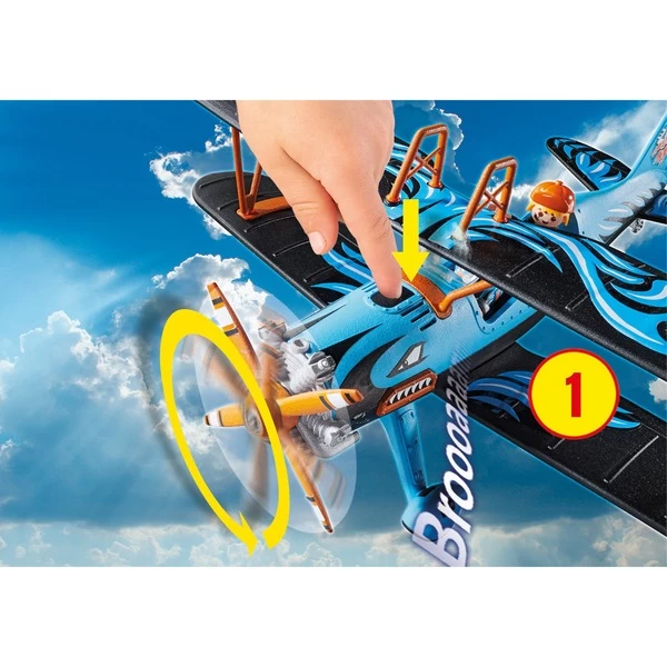 PLAYMOBIL 70831 Air Stuntshow Doppeldecker "Phönix", Konstruktionsspielzeug – Bild 8
