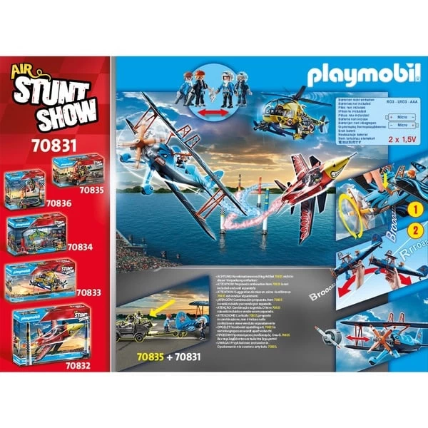 PLAYMOBIL 70831 Air Stuntshow Doppeldecker "Phönix", Konstruktionsspielzeug – Bild 10
