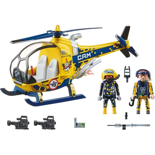 PLAYMOBIL 70833 Air Stuntshow Filmcrew-Helikopter, Konstruktionsspielzeug – Bild 2