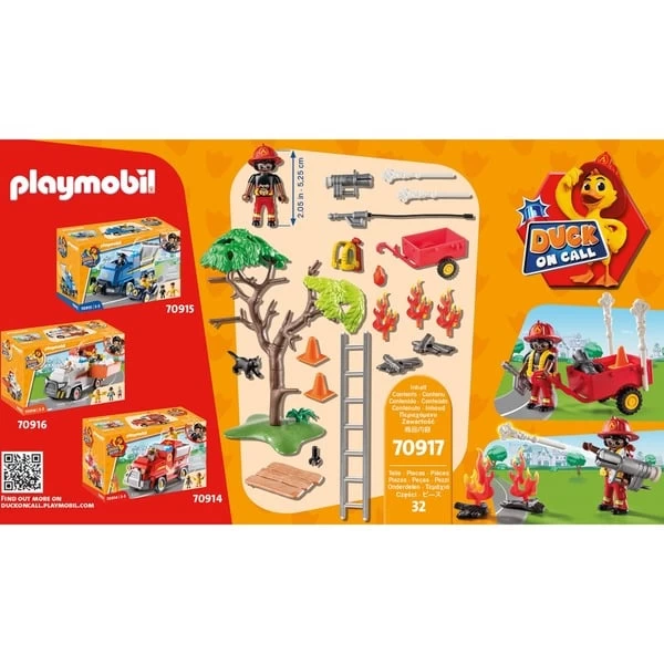 PLAYMOBIL 70917 DUCK ON CALL Feuerwehr Action. Rette Die Katze!, Konstruktionsspielzeug – Bild 6