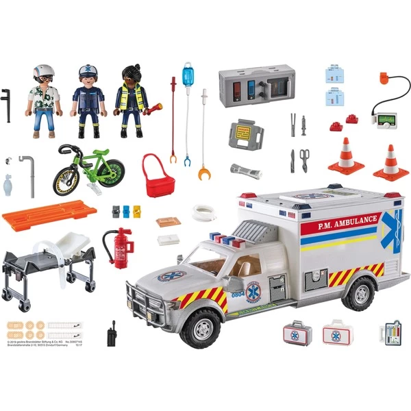 PLAYMOBIL 70936 City Action Rettungs-Fahrzeug: US Ambulance, Konstruktionsspielzeug – Bild 2