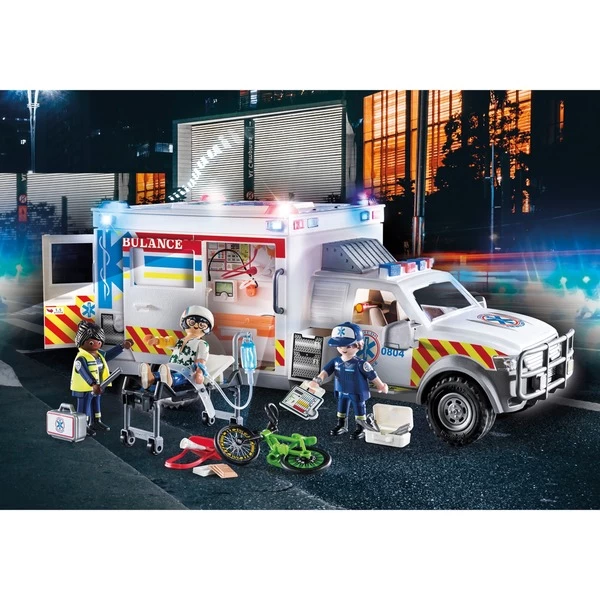 PLAYMOBIL 70936 City Action Rettungs-Fahrzeug: US Ambulance, Konstruktionsspielzeug – Bild 3