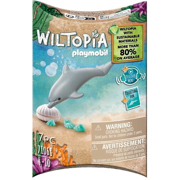 PLAYMOBIL 71068 Wiltopia Junger Delfin, Konstruktionsspielzeug