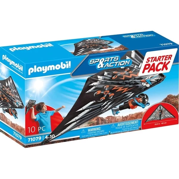 PLAYMOBIL 71079 Sports & Action Starter Pack Drachenflieger, Konstruktionsspielzeug